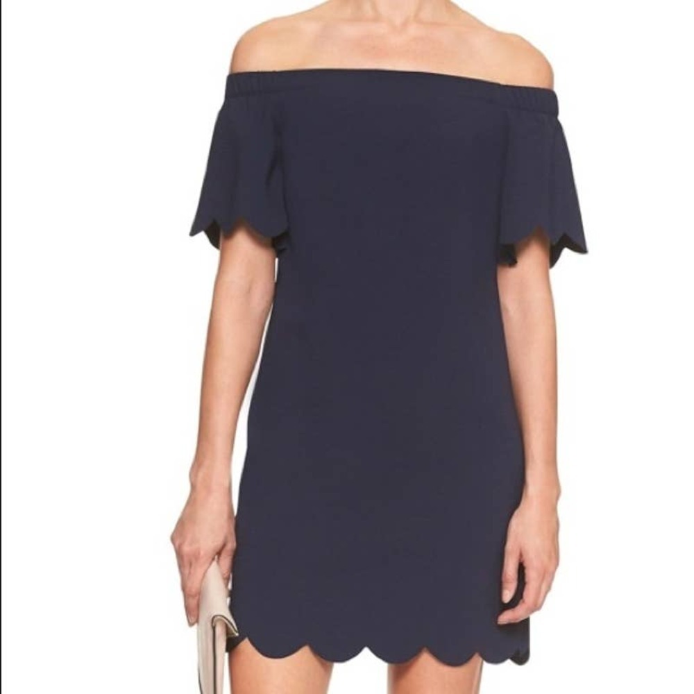Banana Republic Scalloped Trim Dress - Picture 7 of 7